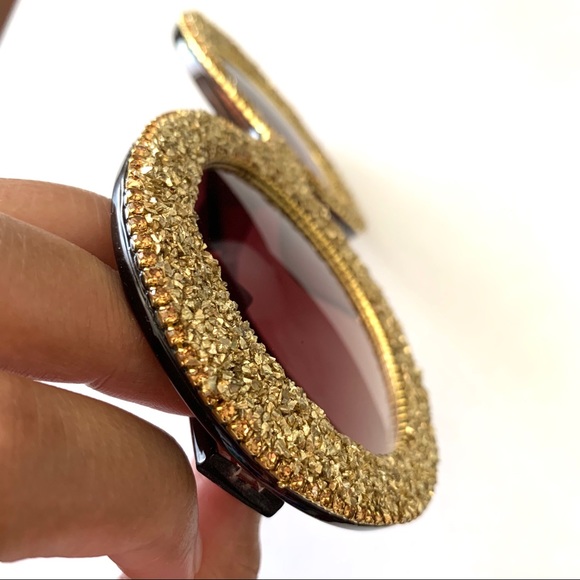 Oversized Bling Rhinestones Round sunglasses - Picture 5 of 5